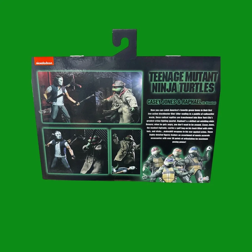 NECA TMNT 1990 Movie Casey Jones & Raphael in Disguise 7in Action Figure 2-Pack